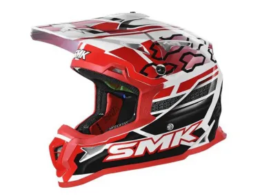 Helmet of motorcyclist SMK ALLTERRA TRIBOU black/red