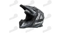 Šalmas motociklininko SMK ALLTERRA X-Sprint  juoda/balta/pilka