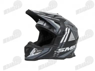 Šalmas motociklininko SMK ALLTERRA X-Sprint  juoda/balta/pilka