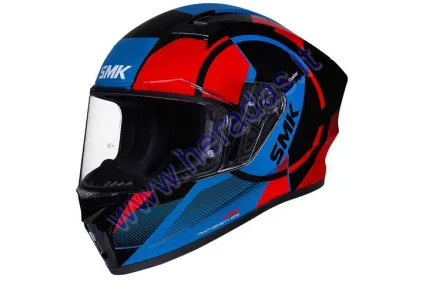 Šalmas motociklininko SMK STELLAR FARO GL236 mėlyna/raudona, žalia/pilka