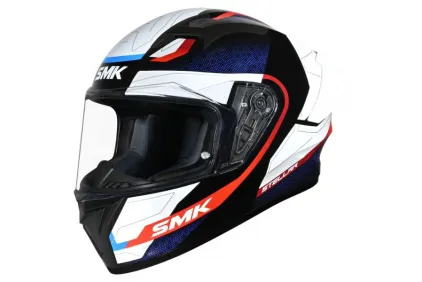 Šalmas motociklininko SMK STELLAR SPORT Balta / Raudona / Mėlyna Šalmas motociklininko SMK STELLAR SPORT Balta / Raudona / Mėlyna