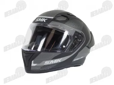Šalmas motociklininko SMK STELLAR SPORT Juoda / Pilka