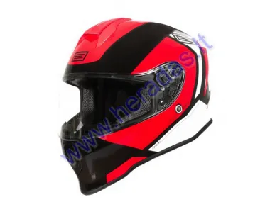 MOTORCYCLE HELMET ORIGINE DINAMO BOLT RED BLACK