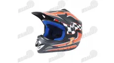 Children's cross helmet ENDURO 47-48cm Red BLACK