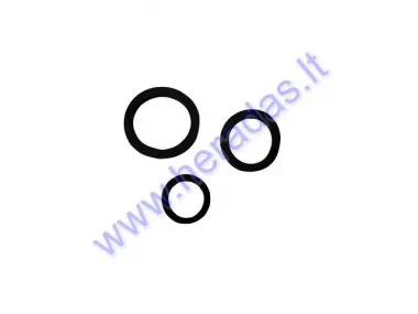 Sealing rings, rubber gaskets 3 pcs. scooter, motorcycle MINICHOPPER, Cross