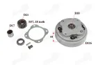 Clutch for ATV quad bike 110-125cc full set 18 teeth
