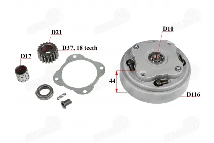 Clutch for ATV quad bike 110-125cc full set 18 teeth