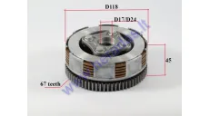 Clutch for ATV quad bike 140cc