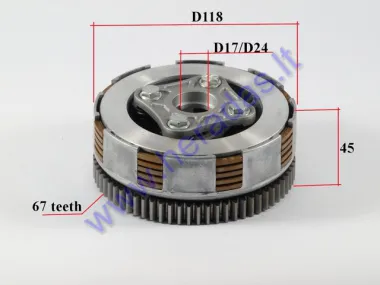 Clutch for ATV quad bike 140cc