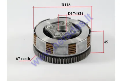 Clutch for ATV quad bike 140cc