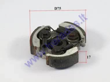 Centrifugal clutch for 50cc quad bike