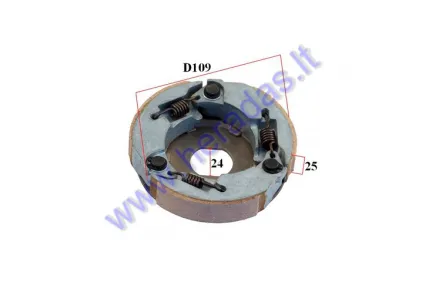 CENTRIFUGAL CLUTCH FOR SCOOTER 2T 50cc D112 CPI 50 Aragon, Hussar, Oliver, Popcorn Keeway 50 FACT Hurricane, Matrix, Focus