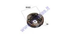 CENTRIFUGAL CLUTCH FOR 50CC SCOOTER MBK,Yamaha, Minarelli FOR CLUTCH DRUM 105MM