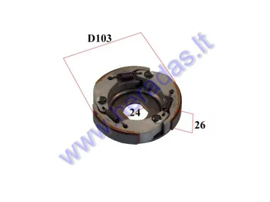 CENTRIFUGAL CLUTCH FOR 50CC SCOOTER MBK,Yamaha, Minarelli FOR CLUTCH DRUM 105MM