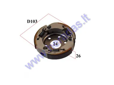 CENTRIFUGAL CLUTCH FOR 50CC SCOOTER MBK,Yamaha, Minarelli FOR CLUTCH DRUM 107mm