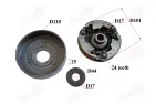 Centrifugal clutch with drum for scooter, quad bike
