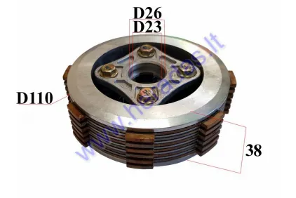 Manual clutch for 190cc ZS190 discs
