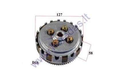 Cluch for motocycle, scooter with engine Minarelli AM6 Yamaha, Aprilia, Rieju