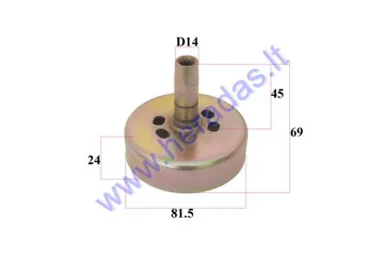 CLUTCH DISC 9T FOR BRUSH CUTTER