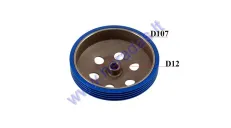 Sankabos būgnas RACING išlengvintas 107mm 16 dantų motorolerio D12