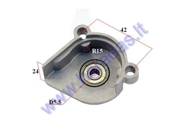 Clutch drum bell cap with bearing for quad bike 50cc 2T 7 tooth