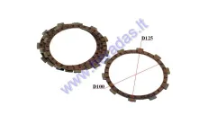 CLUTCH FRICTION DISC SET FOR MOTORCYCLE Minarelli
