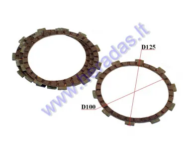 CLUTCH FRICTION DISC SET FOR MOTORCYCLE Minarelli
