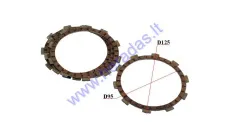 CLUTCH FRICTION DISC SET FOR MOTORCYCLE Minarelli