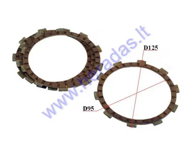 CLUTCH FRICTION DISC SET FOR MOTORCYCLE Minarelli