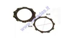 CLUTCH FRICTION DISC SET FOR MOTORCYCLE minarelli AM6 4vnt