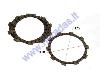 CLUTCH FRICTION DISC SET FOR MOTORCYCLE minarelli AM6 4vnt