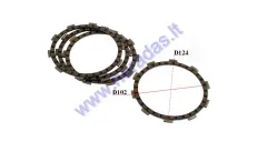 CLUTCH FRICTION DISC SET FOR MOTORCYCLE Yamaha DT R 50cc