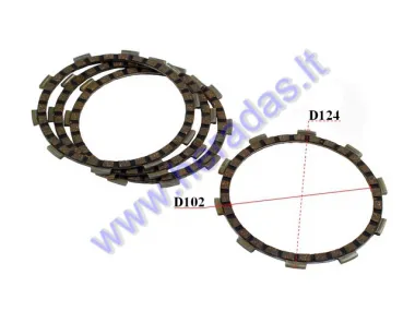 CLUTCH FRICTION DISC SET FOR MOTORCYCLE Yamaha DT R 50cc