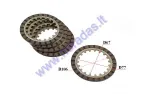 CLUTCH FRICTION DISC SET FOR MOTORCYCLE  Yamaha T 50 5 UNITS