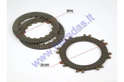 Sankabos diskų komplektas ATV keturračio motociklo 110-140cc pilnai automatinei sankabai analogas ATV110433