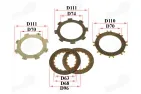 Sankabos diskų komplektas ATV keturračio motociklo 50cc 70cc 110cc 125cc ATV110026