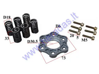 Clutch disc compression set CB250CCM ZS 169FMM for ATV, Lifan, CFMoto engines