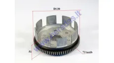 Outer clutch for quad bike