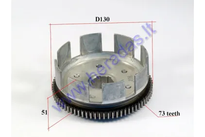 Outer clutch for quad bike