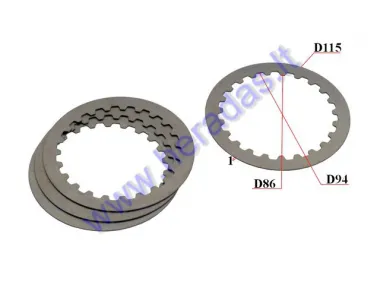 Intermediate discs 4pc set Minarelli AM6