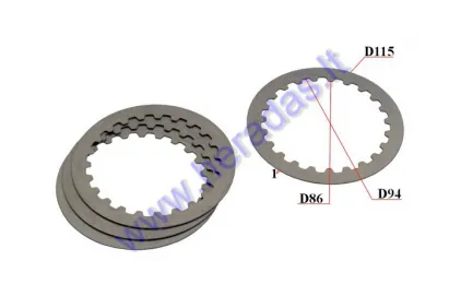 Intermediate discs 4pc set Minarelli AM6