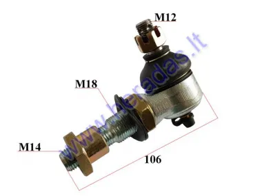 Šarnyras viršutinės šakės ATV keturračio motociklo su tepimo tašku L106 M12 M14 M18