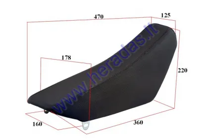 Motorcycle seat 125-150cc fits model TORNADO