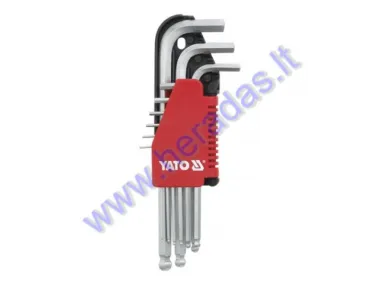 ALLEN KEY SET FOR SWINGARM BALL (HEX) 9 PARTS1,5-10 MM