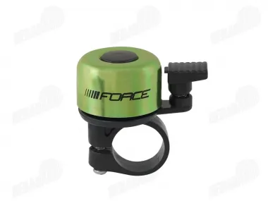 Skambutis FORCE Mini 22,2mm, geležis/plastikas, žalios spalvos