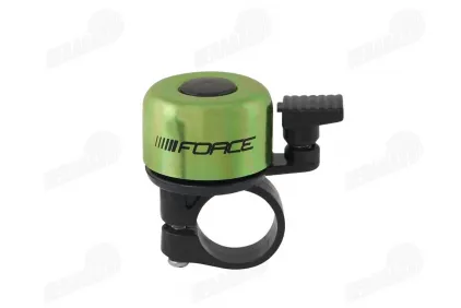 Skambutis FORCE Mini 22,2mm, geležis/plastikas, žalios spalvos