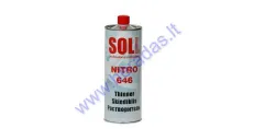 Skiediklis SOLL NITRO 646 1ltr. Skirtas dažymo įrankiams plauti