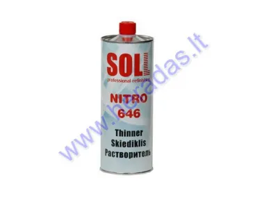 Thinner SOLL NITRO 646 1ltr. For washing painting tools