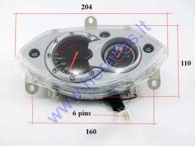 Dashboard with speedometer for electric trike scooter MS01 MS03