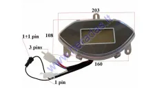 Skydelis prietaisų spidometras elektrinio triračio MS01-MS03
